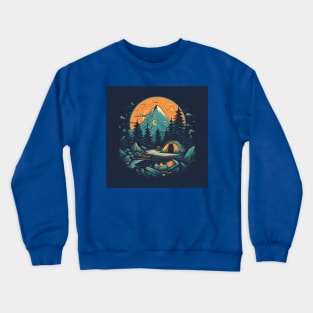 Camping Backpacking Wanderlust Crewneck Sweatshirt